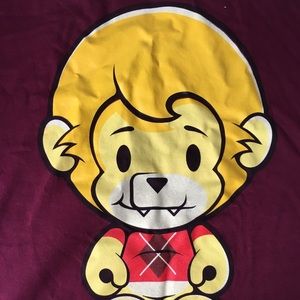 Kid 🤖 Robot 🔥 Maroon T-Shirt (Size S)